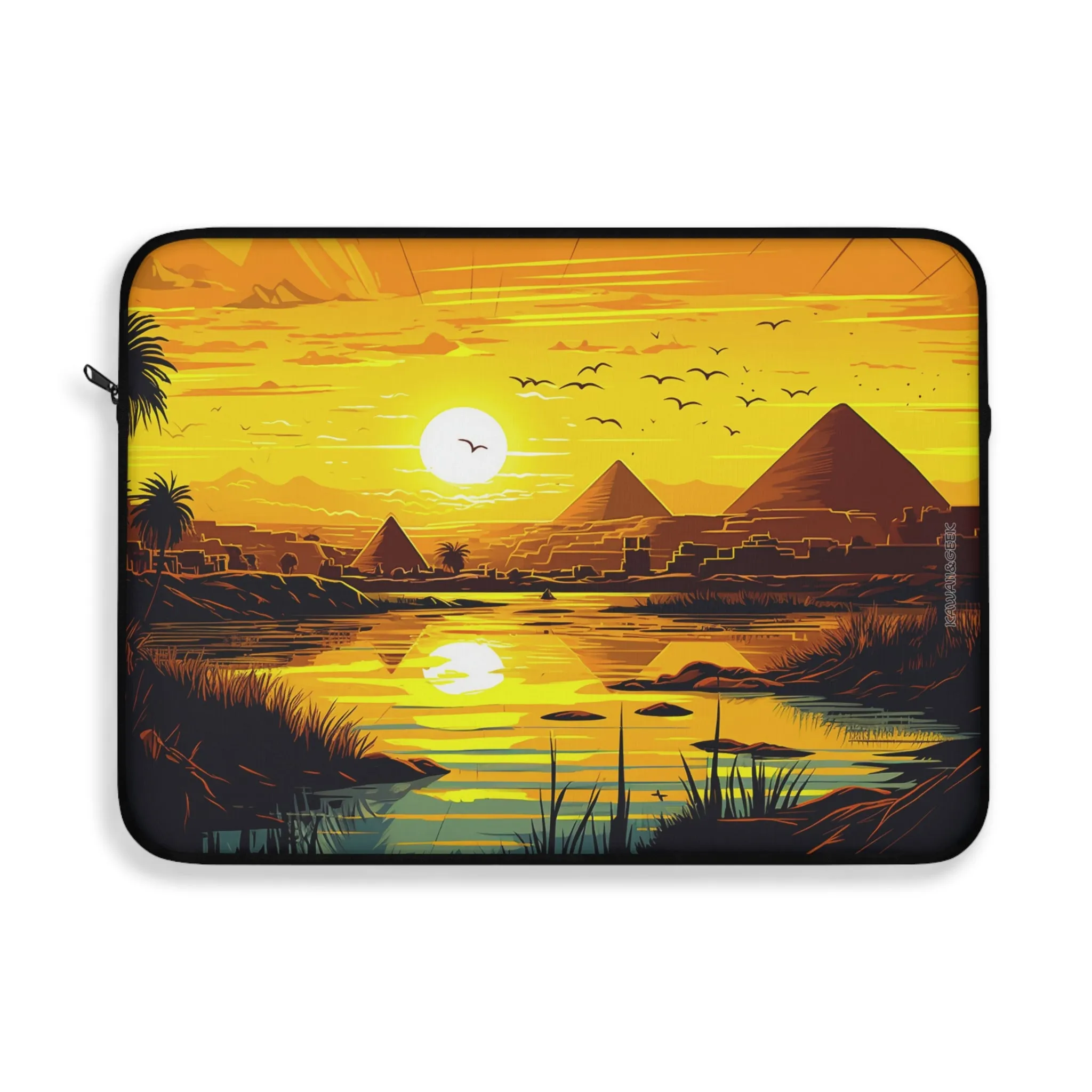 Egyptian Sunset Laptop Sleeve - Protect Your Device with Stunning Egyptian Landscape Artwork