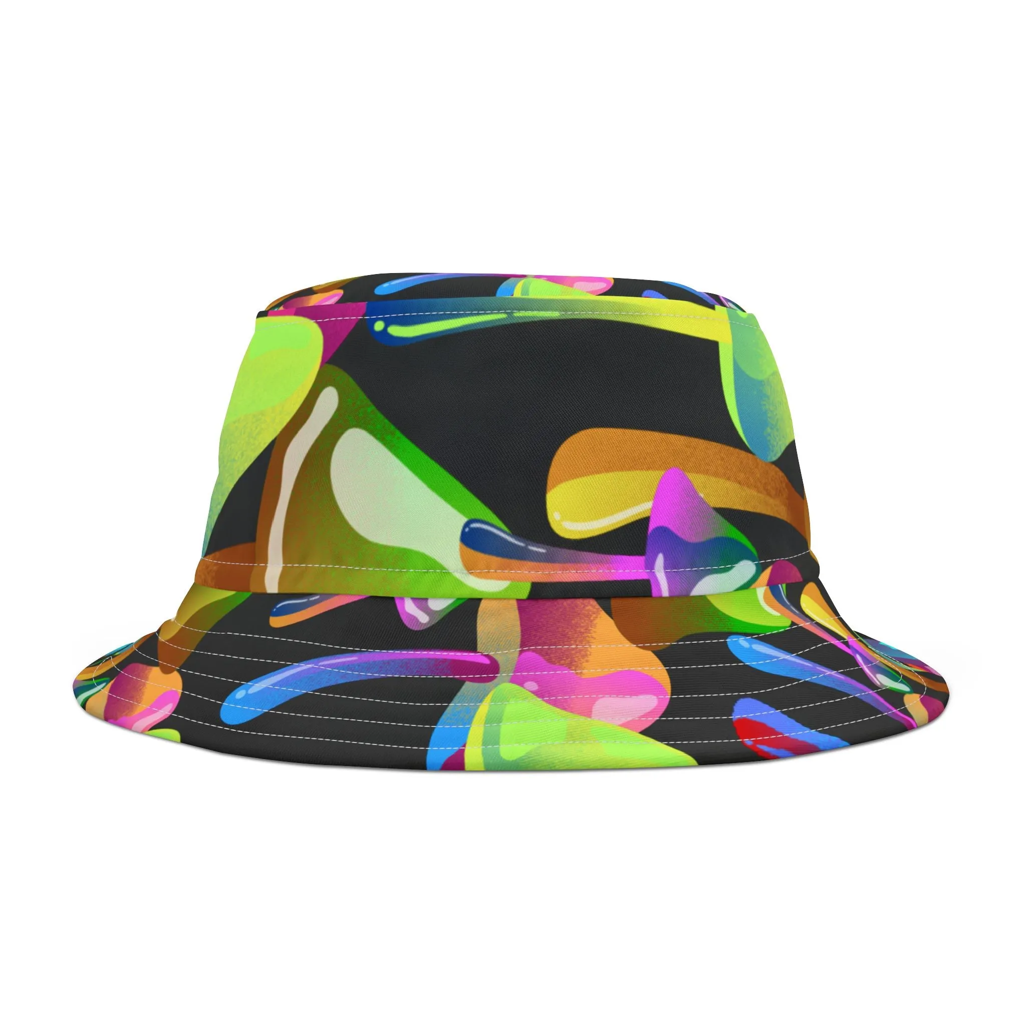 'Electric Bloom' Bucket Hat