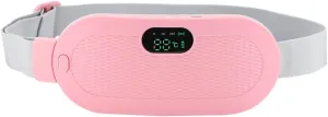 Electric Period Abdominal Cramp Massager Heating Vibrating Belt Menstrual Belly Colic Waist Stomach Warm Palace Belt