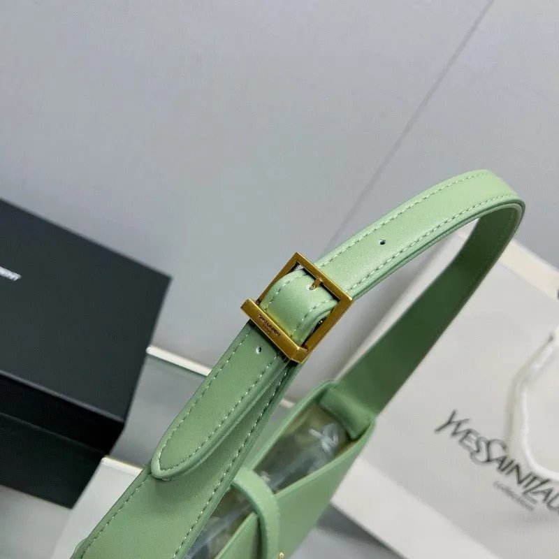ESMEE - Hobo Logo-plaque Shoulder Bag Light Green