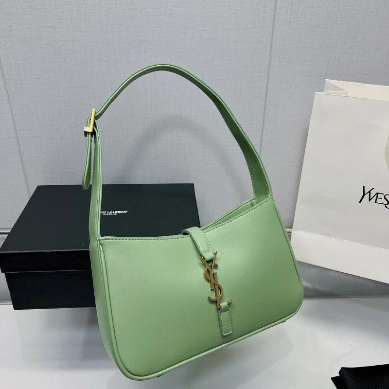 ESMEE - Hobo Logo-plaque Shoulder Bag Light Green