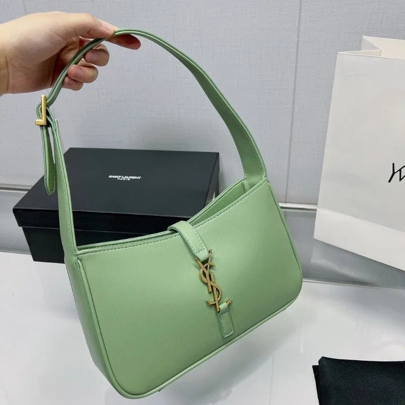 ESMEE - Hobo Logo-plaque Shoulder Bag Light Green