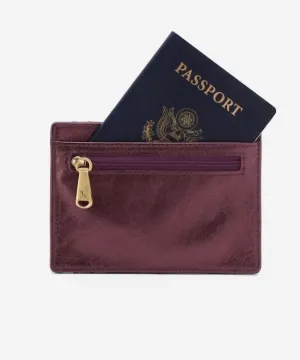 Euro Slide Card Case In Frosted Plum