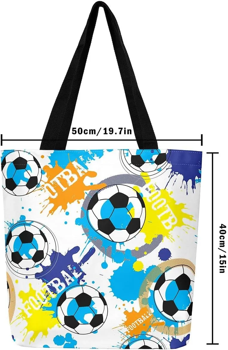 Excavator Canvas Tote Bag Construction Travel Shopping Bag,Cartoon Bear Car Vehicles Dump Truck Handbag
