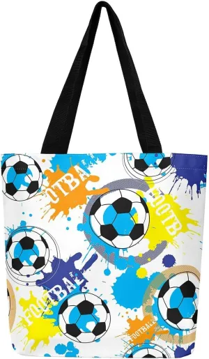 Excavator Canvas Tote Bag Construction Travel Shopping Bag,Cartoon Bear Car Vehicles Dump Truck Handbag
