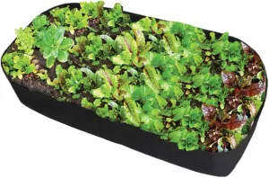 Fabric Raised Garden Bed, 2ft x 4ft Garden Grow Bags Planting Bed Rectangle Garden Containers for Vegetables Plants Flowers Outdoor