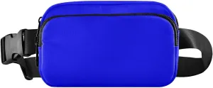 Fanny Pack for Women Men with Zipper Blue Fashion Waist Pack, Small Cross Body bags for Running,Hiking,Cycling,Travel 20804