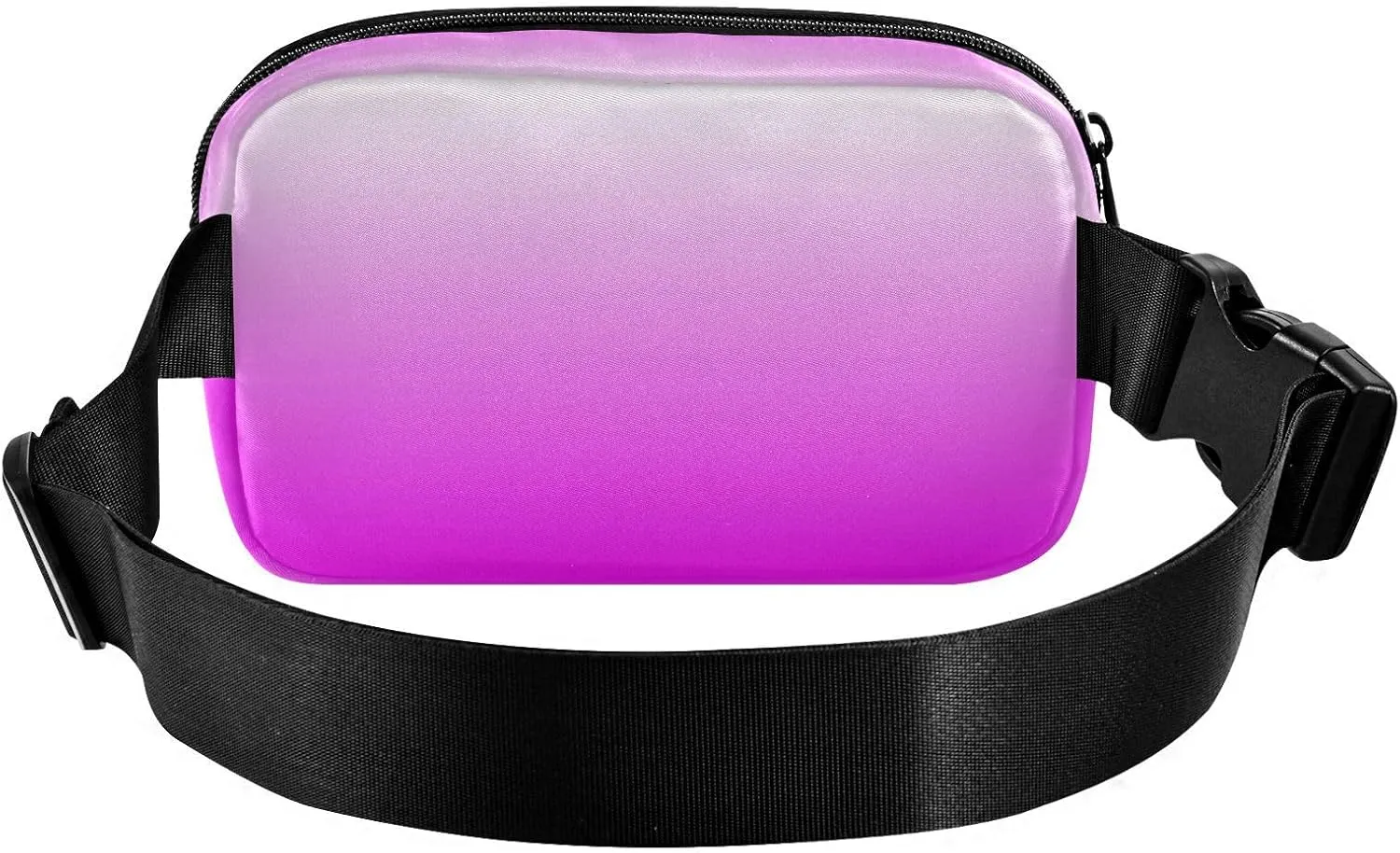 Fanny Pack for Women Men with Zipper Bright Purple Fashion Waist Pack, Small Cross Body bags for Running,Hiking,Cycling,Travel 20805-1