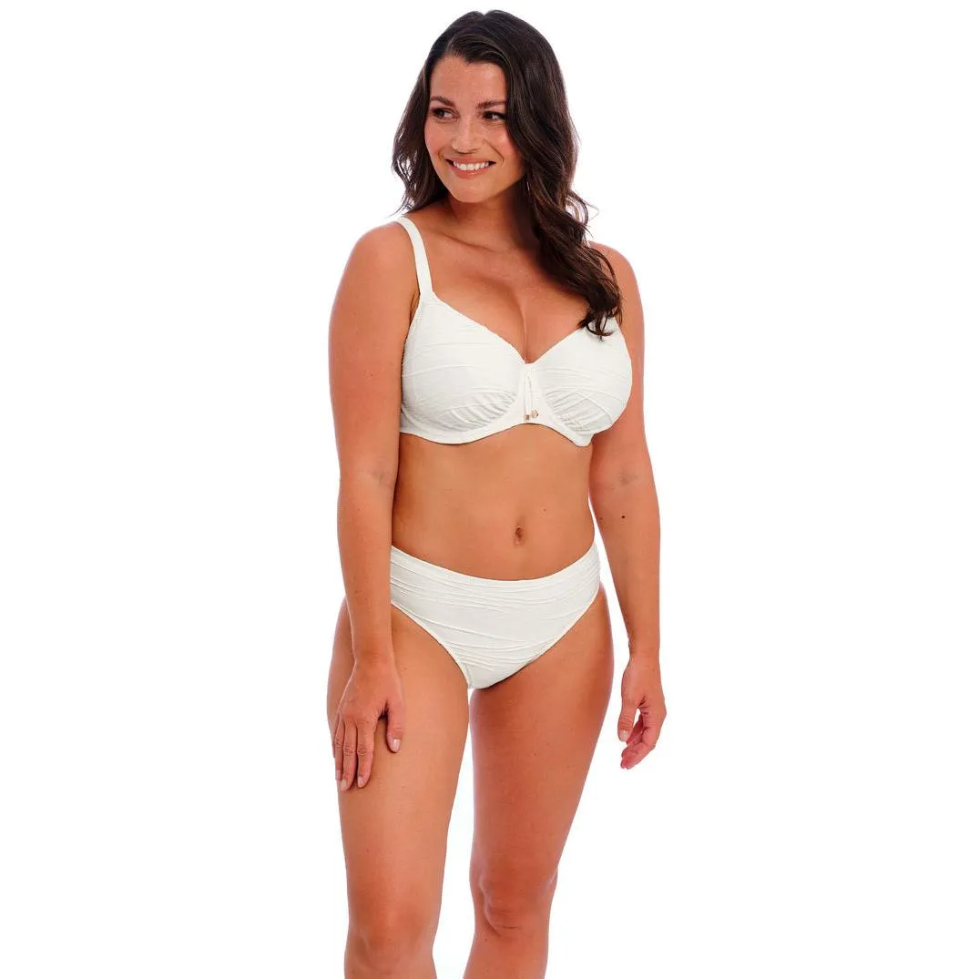 Fantasie Beach Waves Gathered Full Cup Bikini Top - Linen