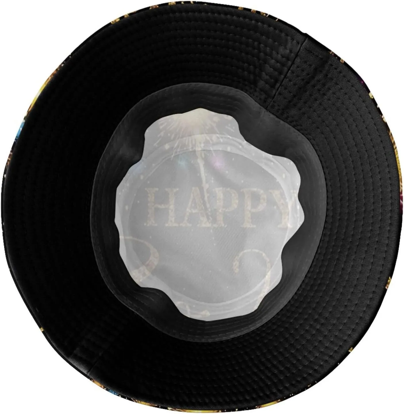 Fashion Happy New Year Bucket Hat for Men and Women Packable Sun Cap Happy New Years Xmas Fisherman Hat