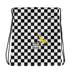 #feff5ba0 - Black White - ALTINO Draw String Bag - Summer Never Ends Collection