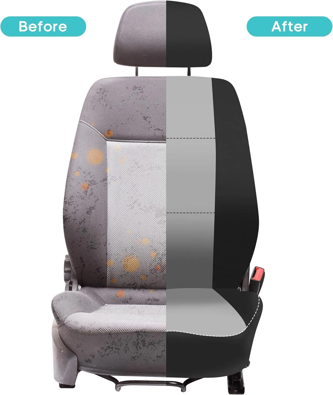 FH Group Car Seat Covers Three-Row 7 Seater Neoprene Waterproof Car Full Set Seat Covers, Airbag Ready and Split - Fit Most Car, Truck, SUV, or Van (Gray/Black)