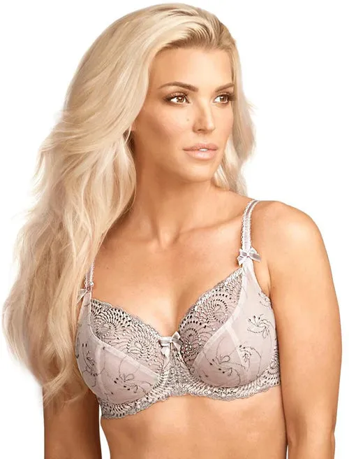 FIT FULLY YOURS Nicole See-Thru Lace Underwire Sailor Blue Opal (#B2271)