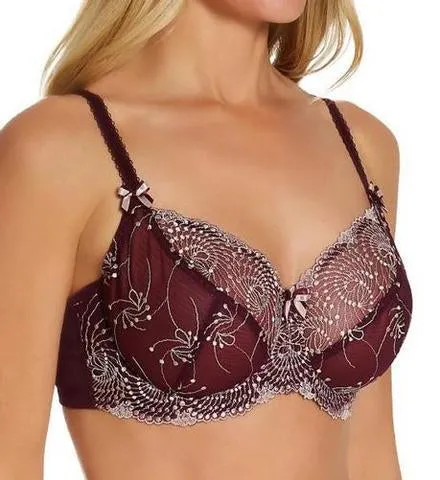 FIT FULLY YOURS Nicole See-Thru Lace Underwire Sailor Blue Opal (#B2271)