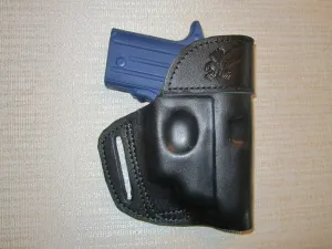 Fits SIG P238 with Crimson Trace Laser, Leather, OWB Belt Holster, Right Hand