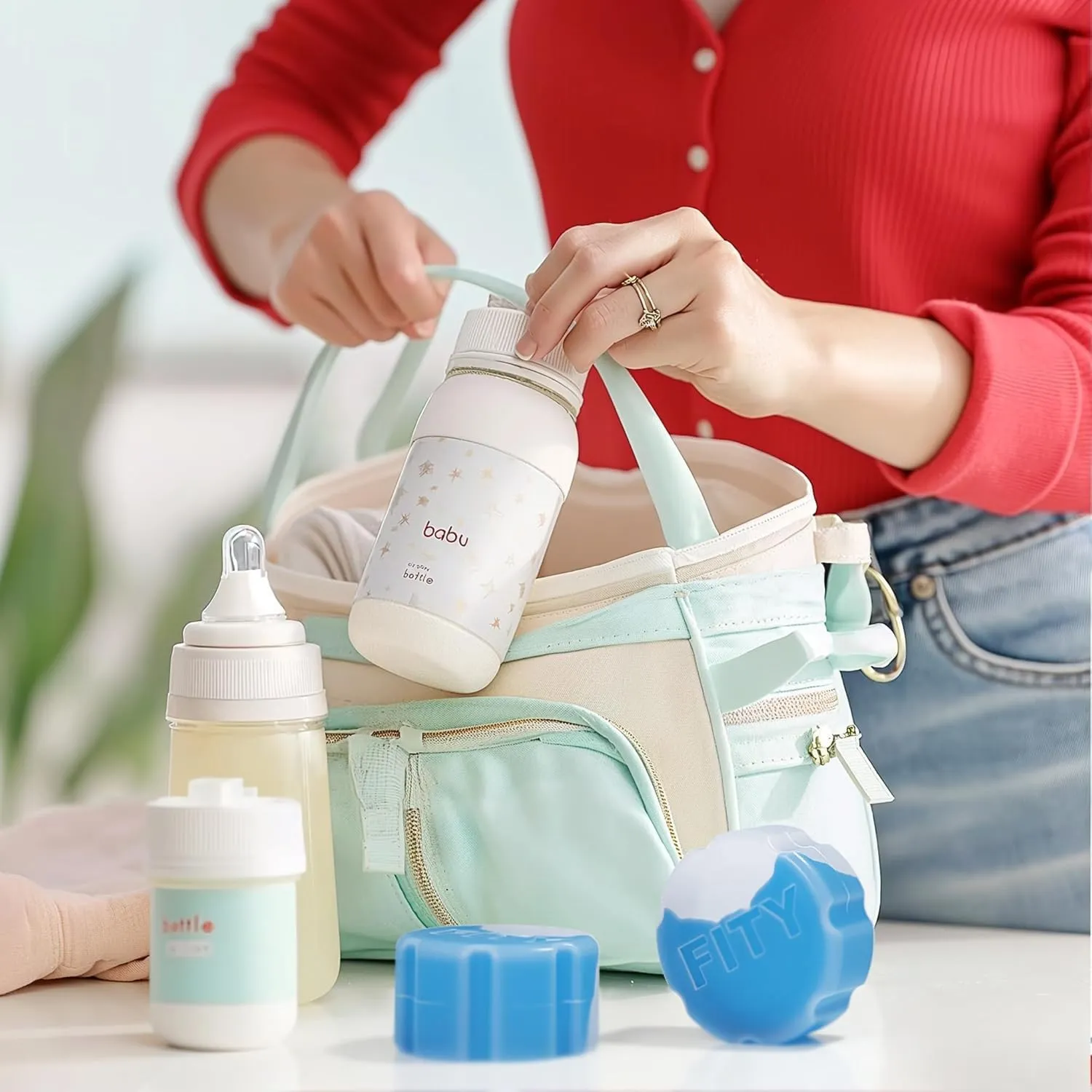 FITY Freeze The 6 Pack - A Space Saving Freezable Ice Pack use w/Lunch Boxes, Diaper Bags, Sore Muscles, 16oz can Cooler tumblers, Beach Bags, Coolers, and More.