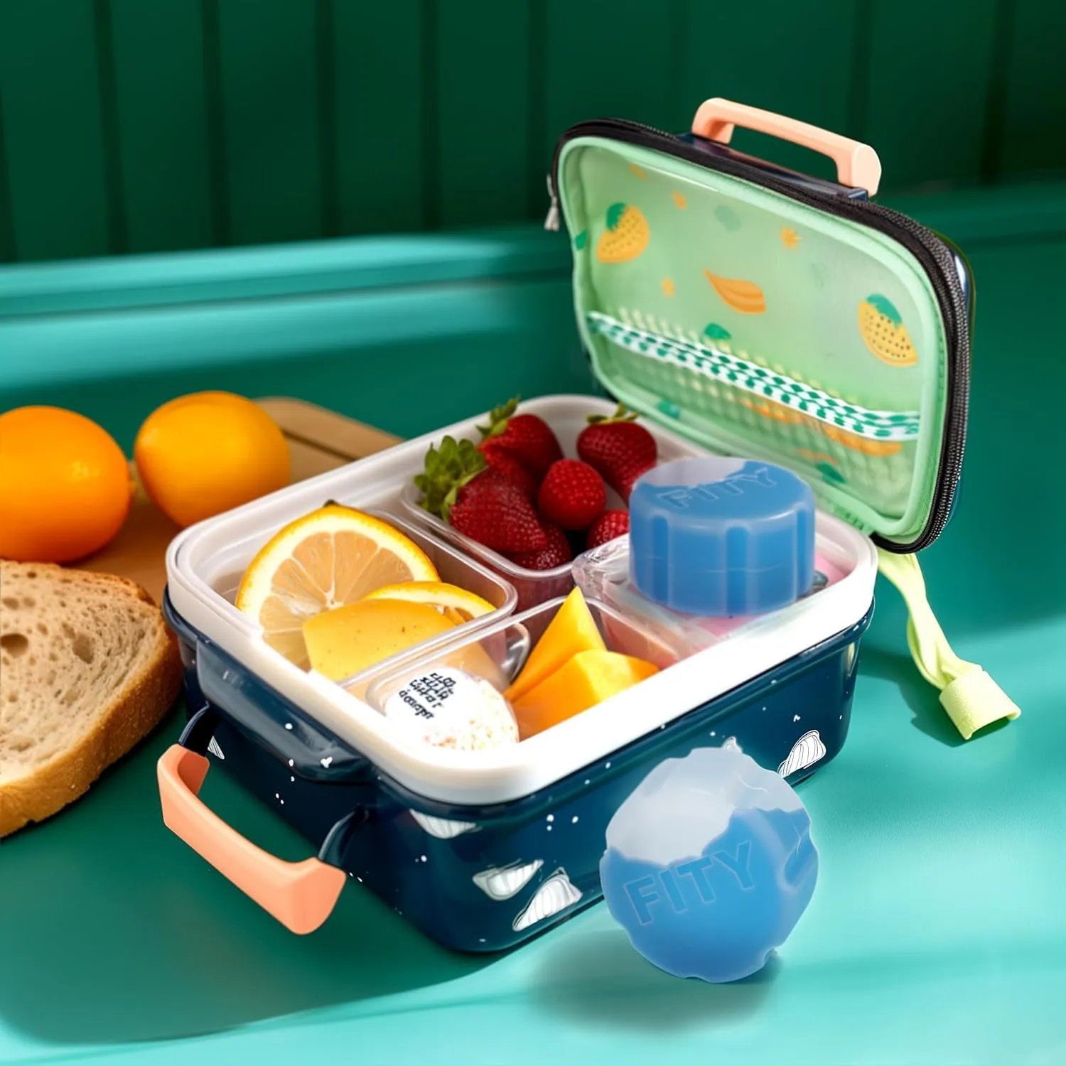 FITY Freeze The 6 Pack - A Space Saving Freezable Ice Pack use w/Lunch Boxes, Diaper Bags, Sore Muscles, 16oz can Cooler tumblers, Beach Bags, Coolers, and More.