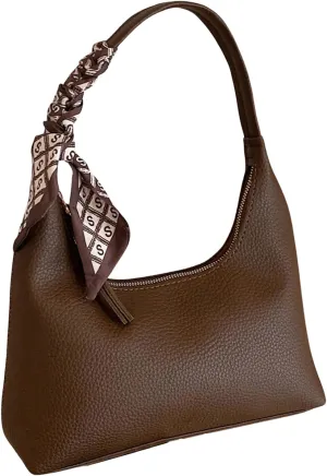 Floerns Women's Elegant Shoulder Handbag Fall Hobo Bag Zip Up Purse