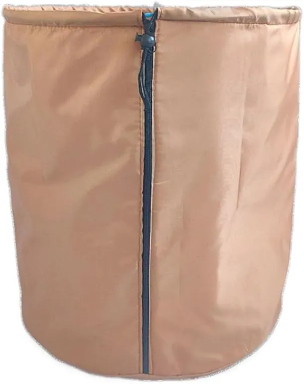 Flower Pot Cover, Garden Plant Protector Insulation Thermal Covers Waterproof Frost Anti-Winter Protection Bag Reusable with Drawstring Zipper, Potted Plants Shrubs Fruit Tree (45*70cm,Khaki)