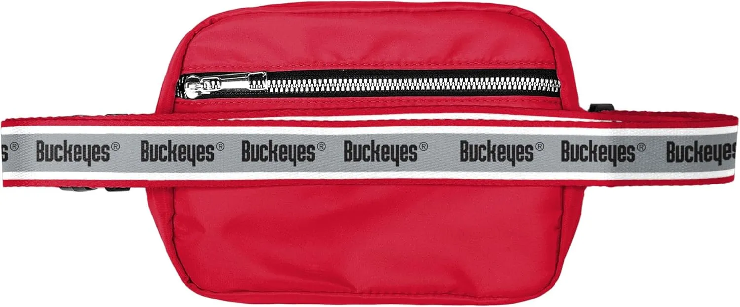 FOCO NCAA College Team Color Wordmark Crossbody Belt Bag