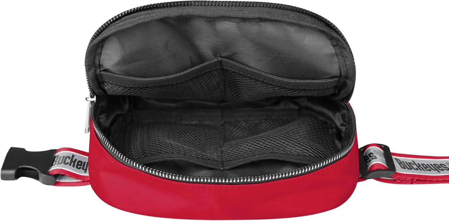 FOCO NCAA College Team Color Wordmark Crossbody Belt Bag