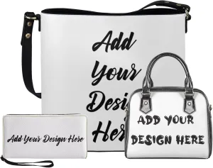 FOR U DESIGNS Leather Shoulder Tote Bags for Women for Work Travel Crossbody Bucket Bag Purses Cute Satchel Handbags Set