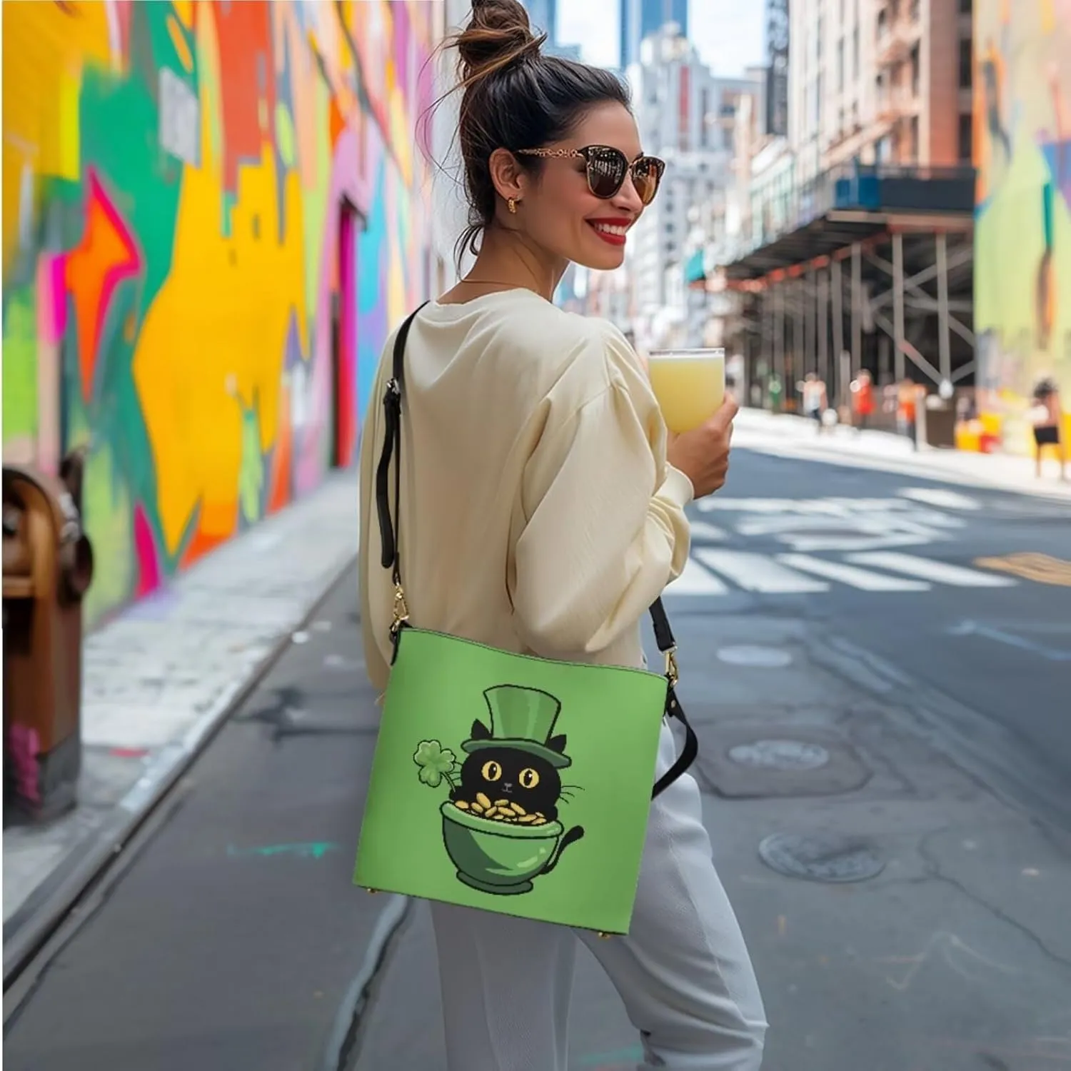 FOR U DESIGNS Purses and Handbags for Women St. Patrick's Day Tote Purse and Wallet Set Leather Crossbody Hobo Satchel Bags