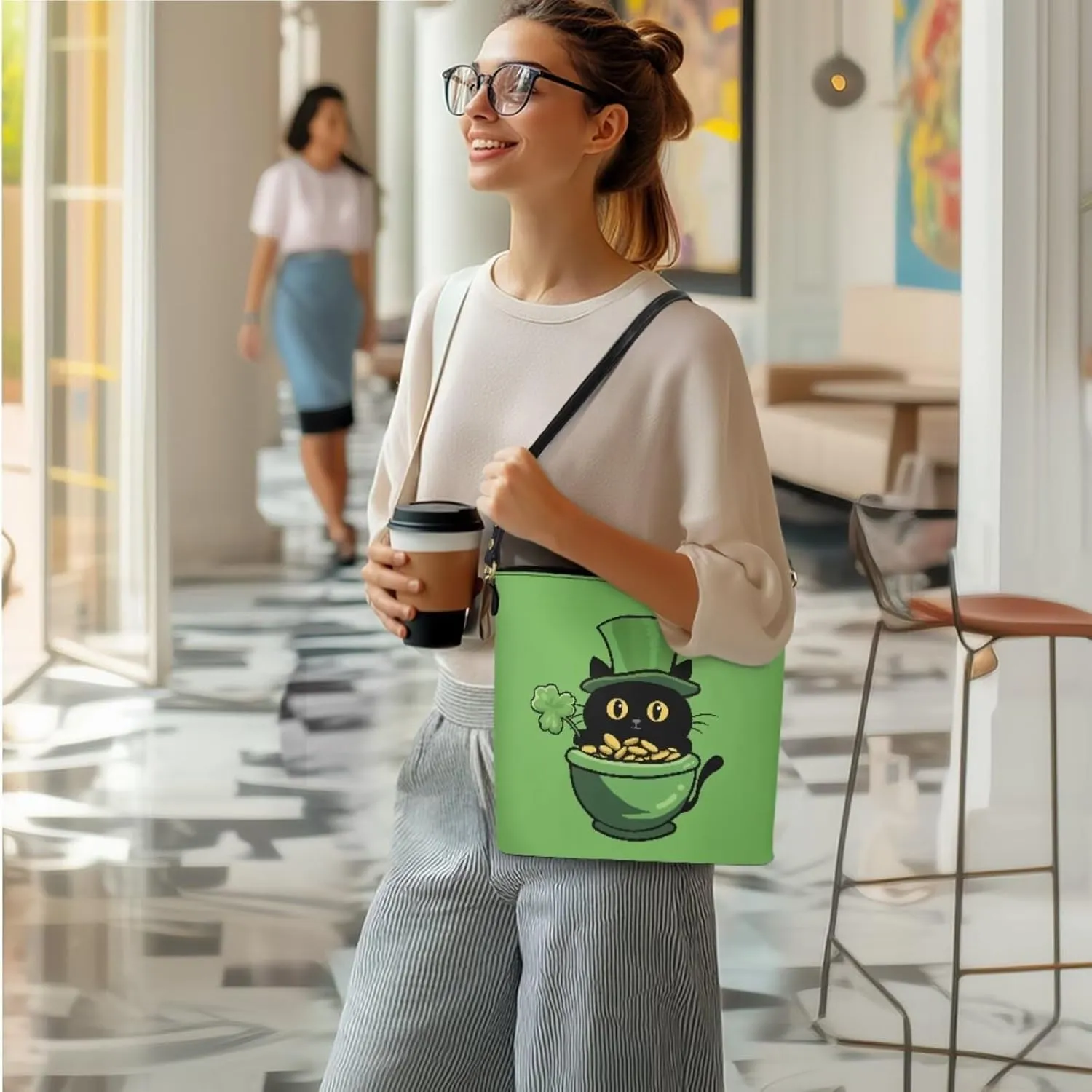 FOR U DESIGNS Purses and Handbags for Women St. Patrick's Day Tote Purse and Wallet Set Leather Crossbody Hobo Satchel Bags