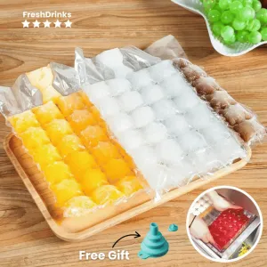 FreshDrinks™ Disposable Ice Cube Mold Bags (100pcs)