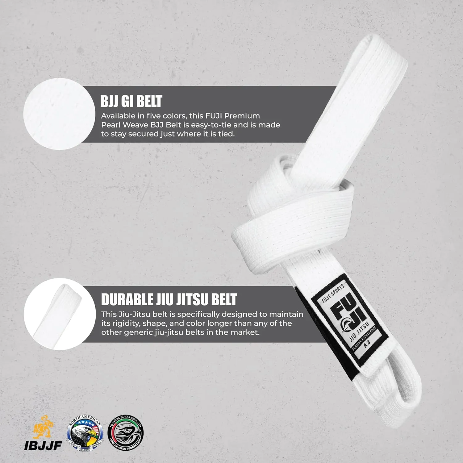FUJI Premium Pearl Weave BJJ Belt