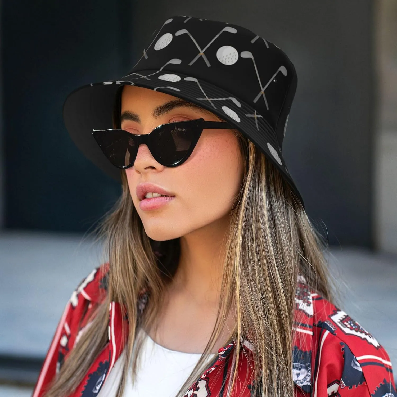 Funny Golf Sports Buckets Hats Travel Beach Sun Hat Packable Cap for Women and Men