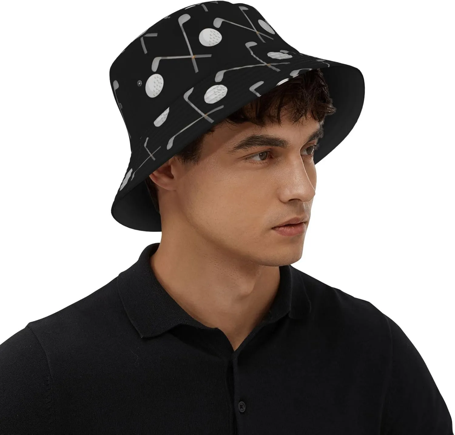 Funny Golf Sports Buckets Hats Travel Beach Sun Hat Packable Cap for Women and Men