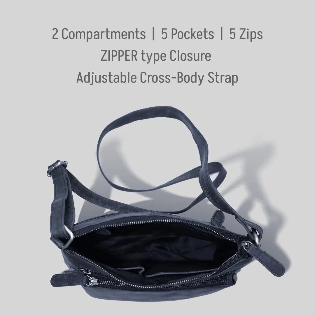 Genuine Leather Crossbody Bag for Women – Medium Size Leathure Purse, Stylish and Durable Handbags for Women