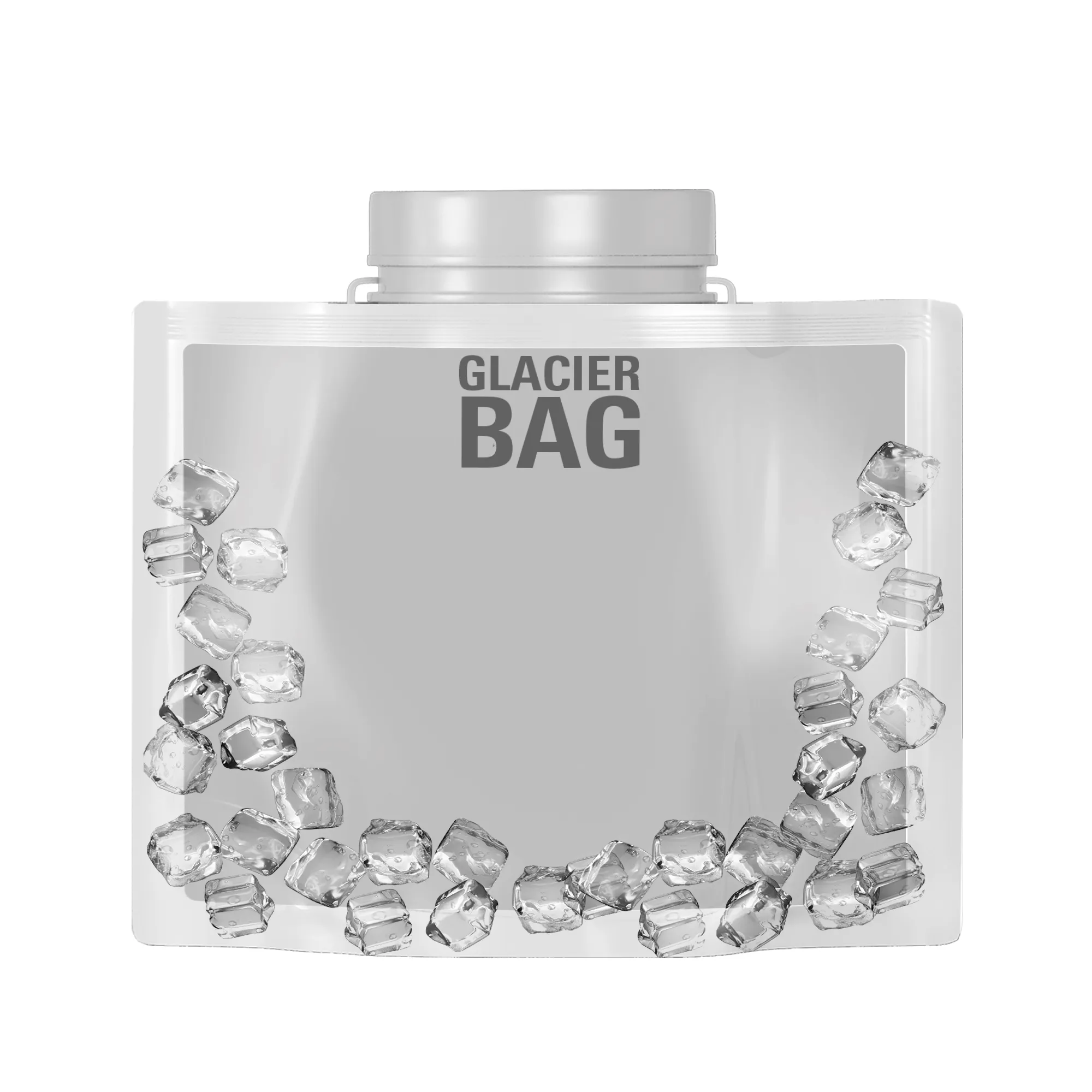 Glacier Bags $3 | Solution to Ice-Cold Beverages | (Case of 12)