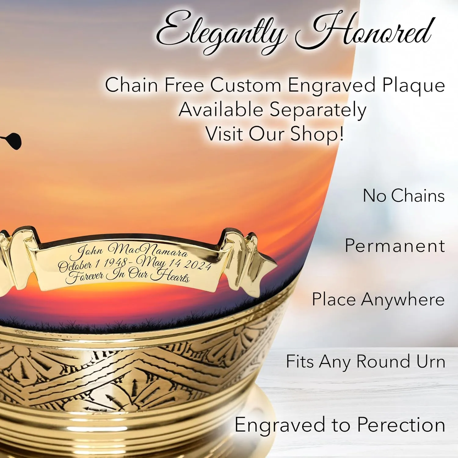 Gone Golfing Cremation Urn for Ashes Adult Male - Beautifully Handcrafted & Personalized Cremation Urns for Human Ashes Adult Man