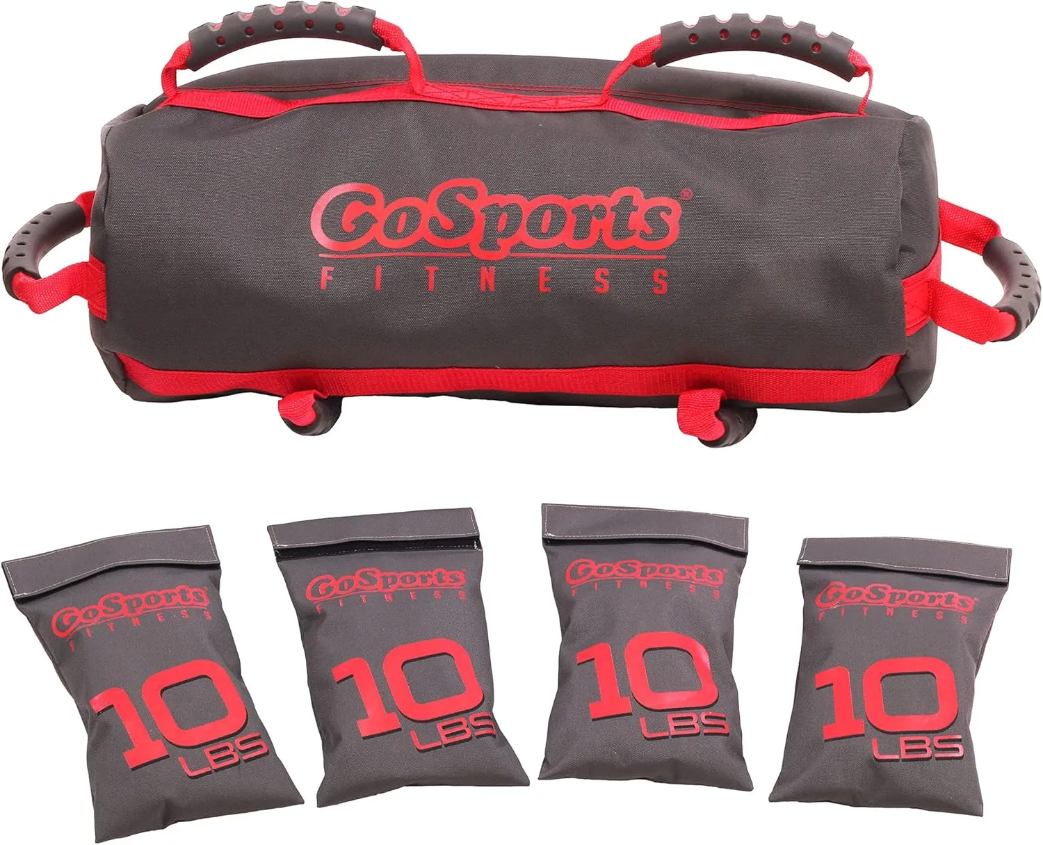 GoSports Fitness Weight Bag Workout Sandbag Training Aid - Maximum 40 lbs, Fitness Exercises for All Skill Levels - Simply Fill with Sand