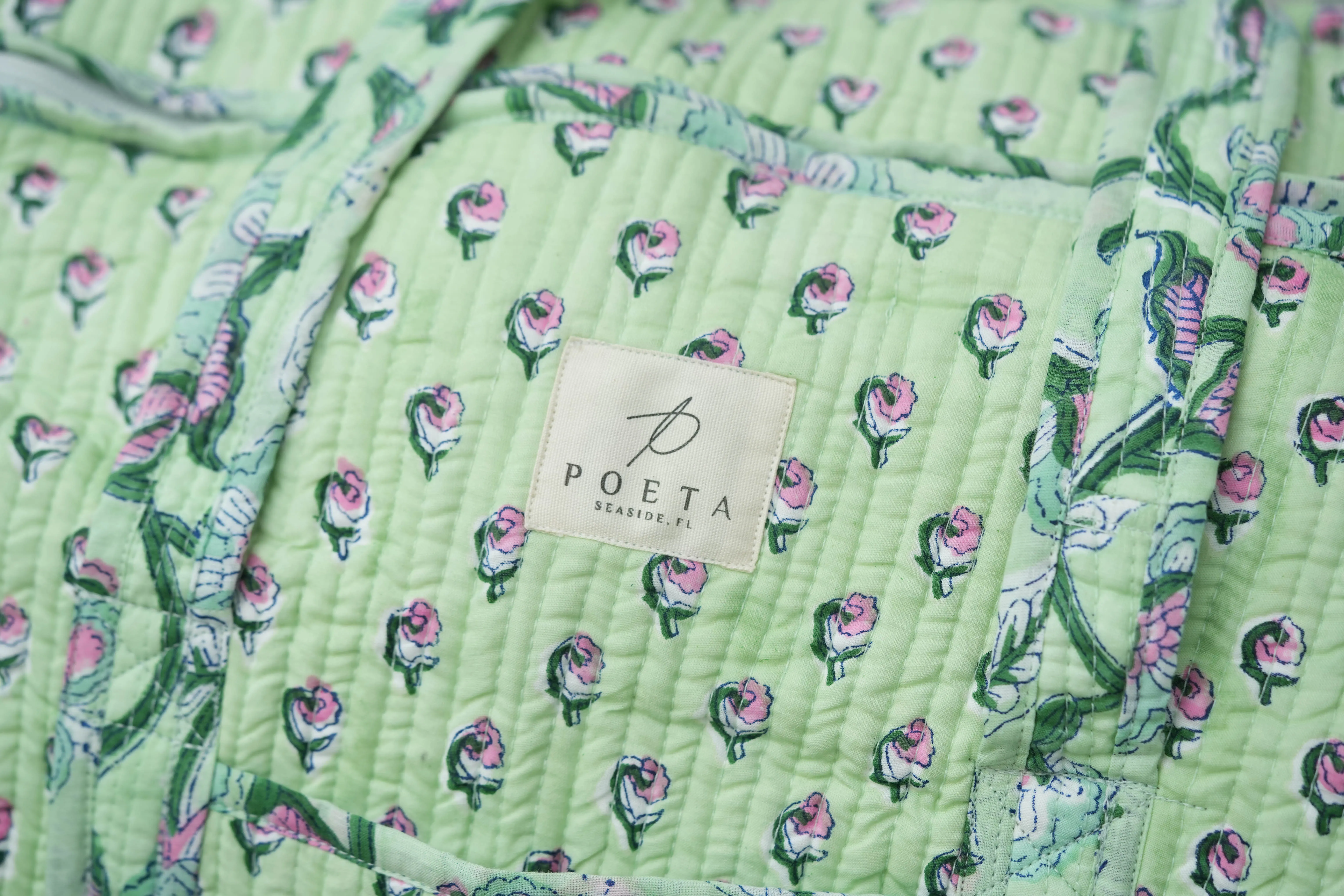 Green Daisy Duffle Bag