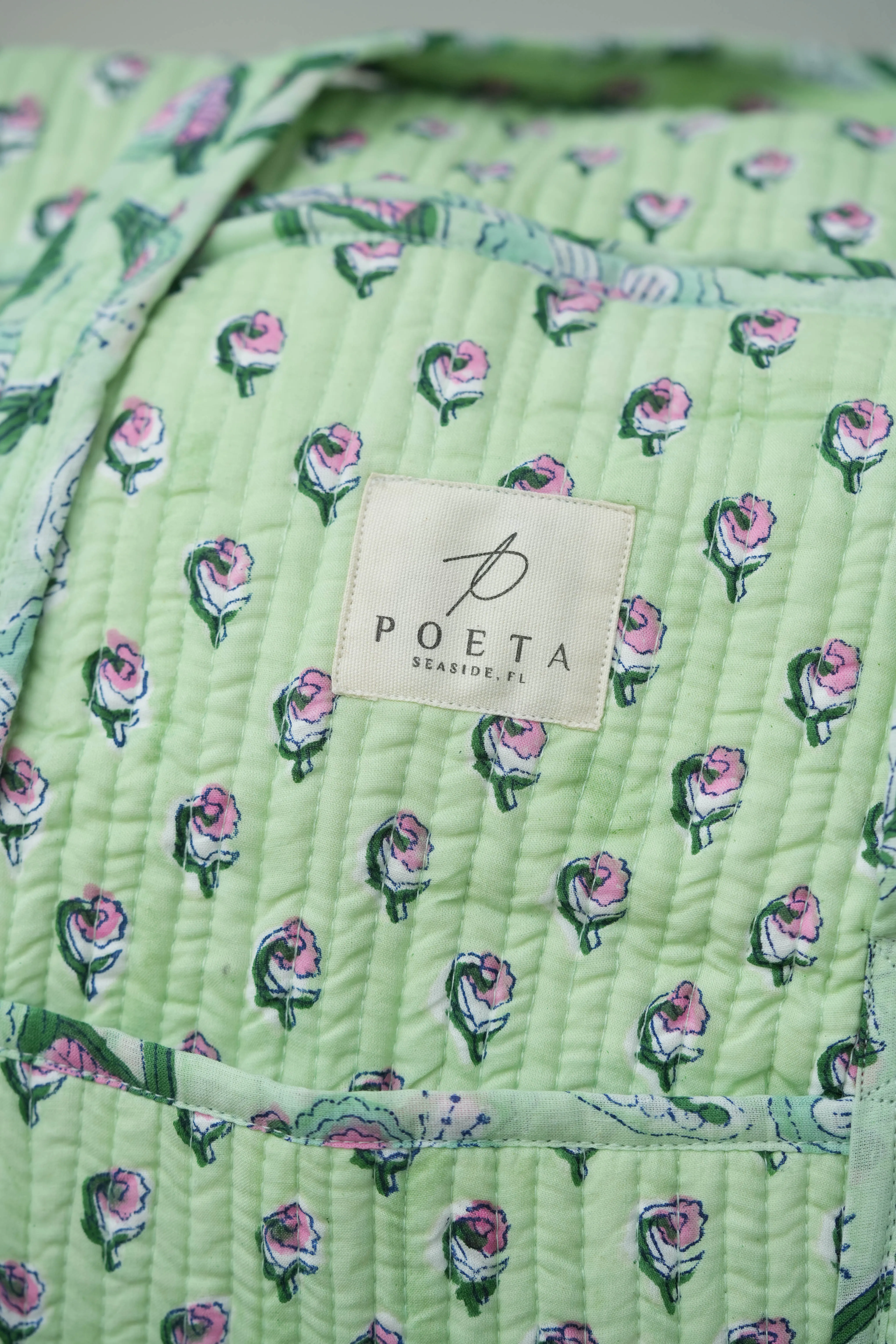 Green Daisy Duffle Bag