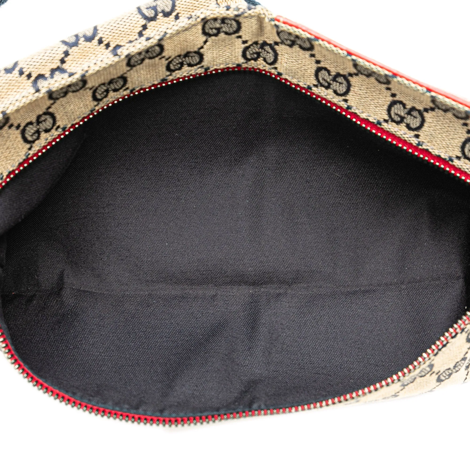 Gucci GG Canvas Web Double Pocket Belt Bag