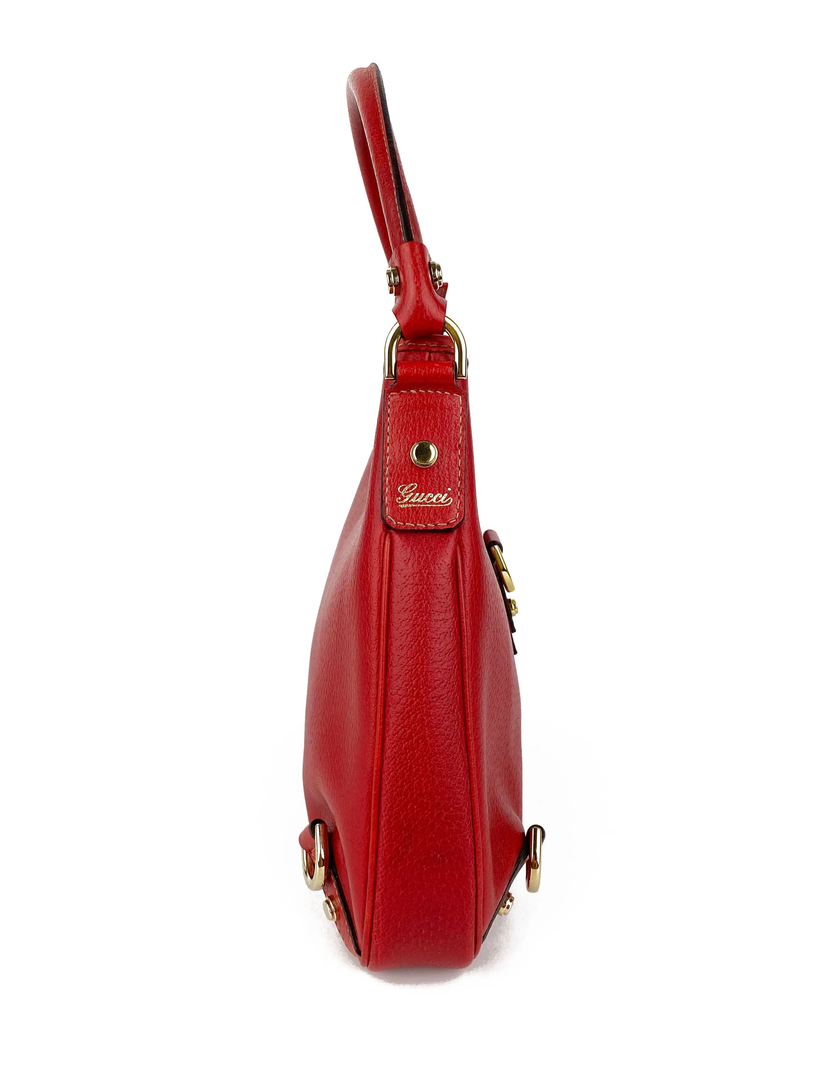 Gucci Vintage Red Black Friday sale Hobo Compatible Bag