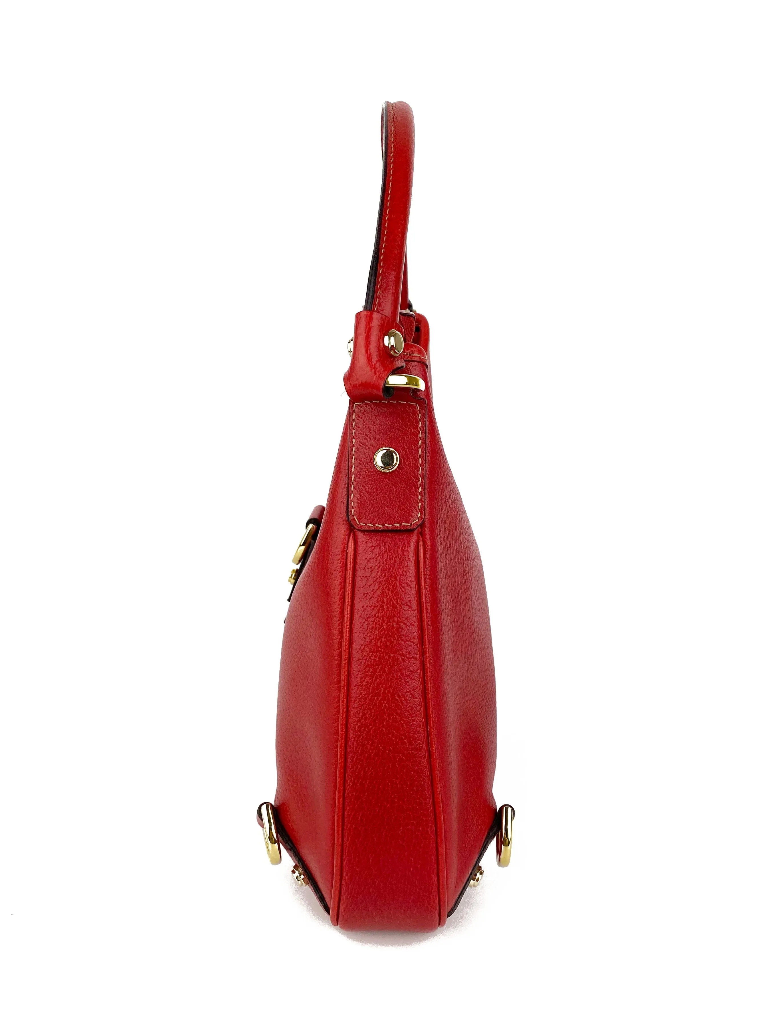 Gucci Vintage Red Black Friday sale Hobo Compatible Bag