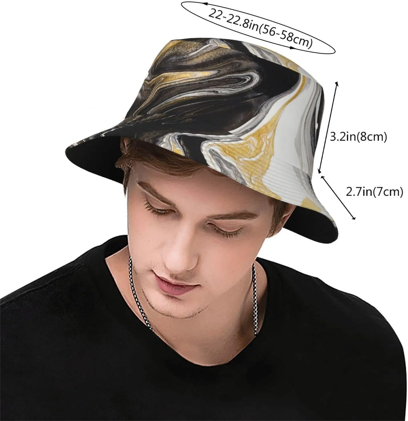 Gudetama Cute Bucket Hat Summer Sun Hat for Travel Beach Golf Fishing - Fashion Outdoor Fisherman Boonie for Men Women