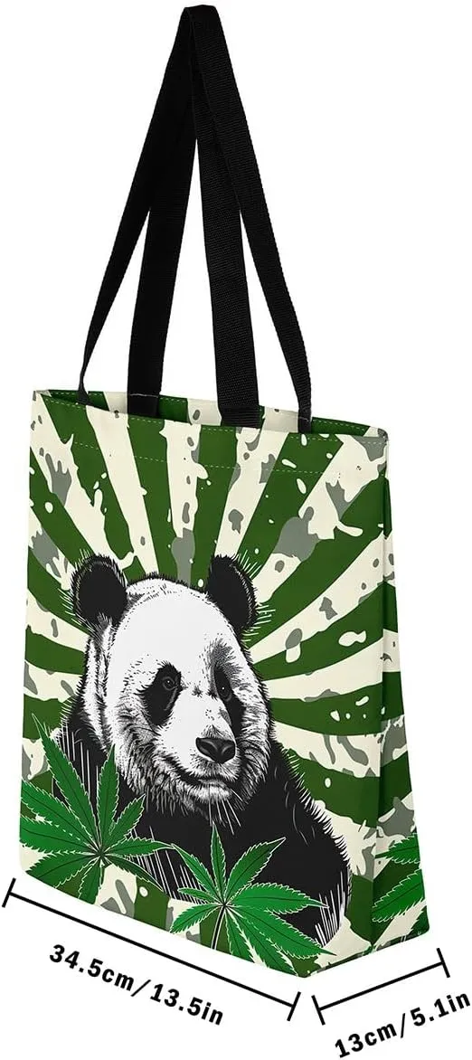 Guitar Canvas Tote Bag for Women,Music Stringed Instruments Large Capacity Gym Bag Flaming Grocery Shoulder Bag