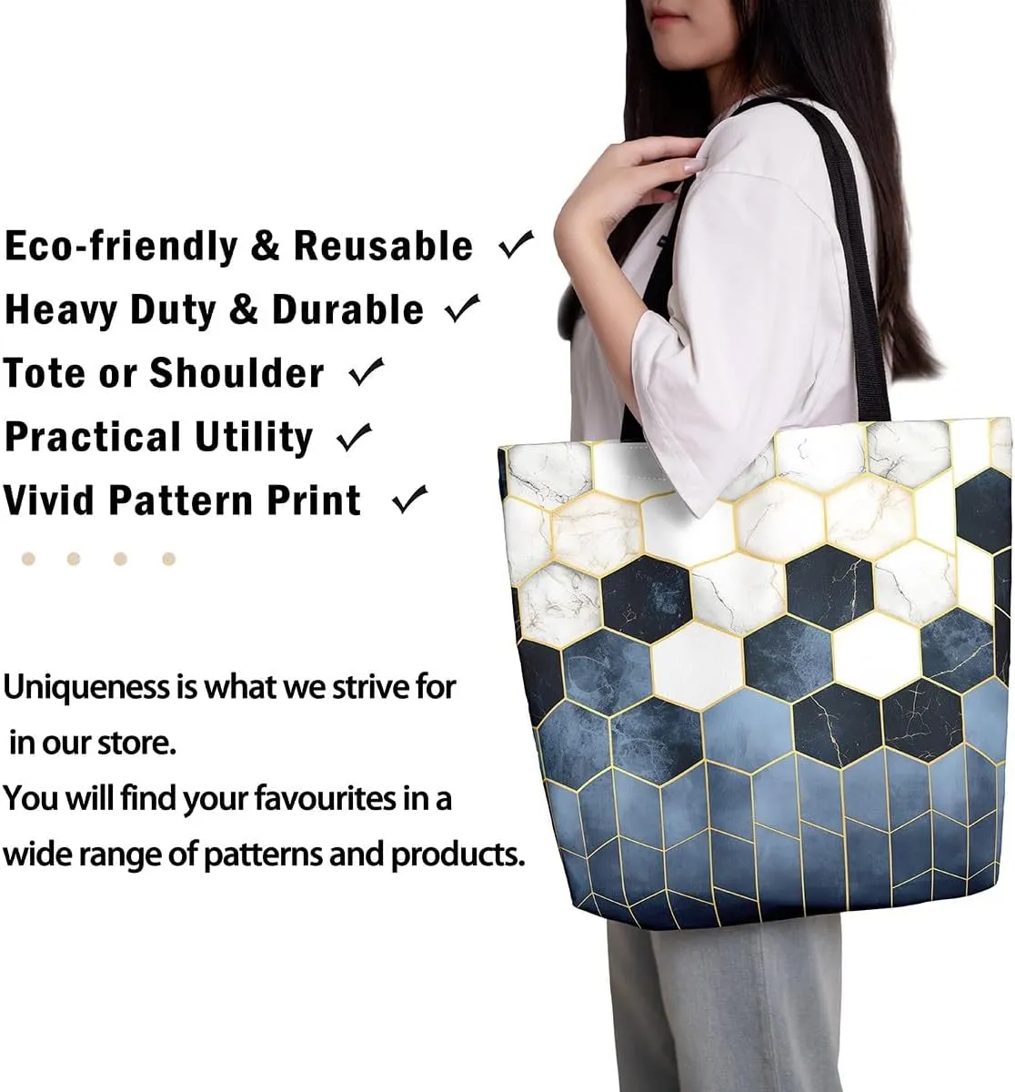 Guitar Canvas Tote Bag for Women,Music Stringed Instruments Large Capacity Gym Bag Flaming Grocery Shoulder Bag