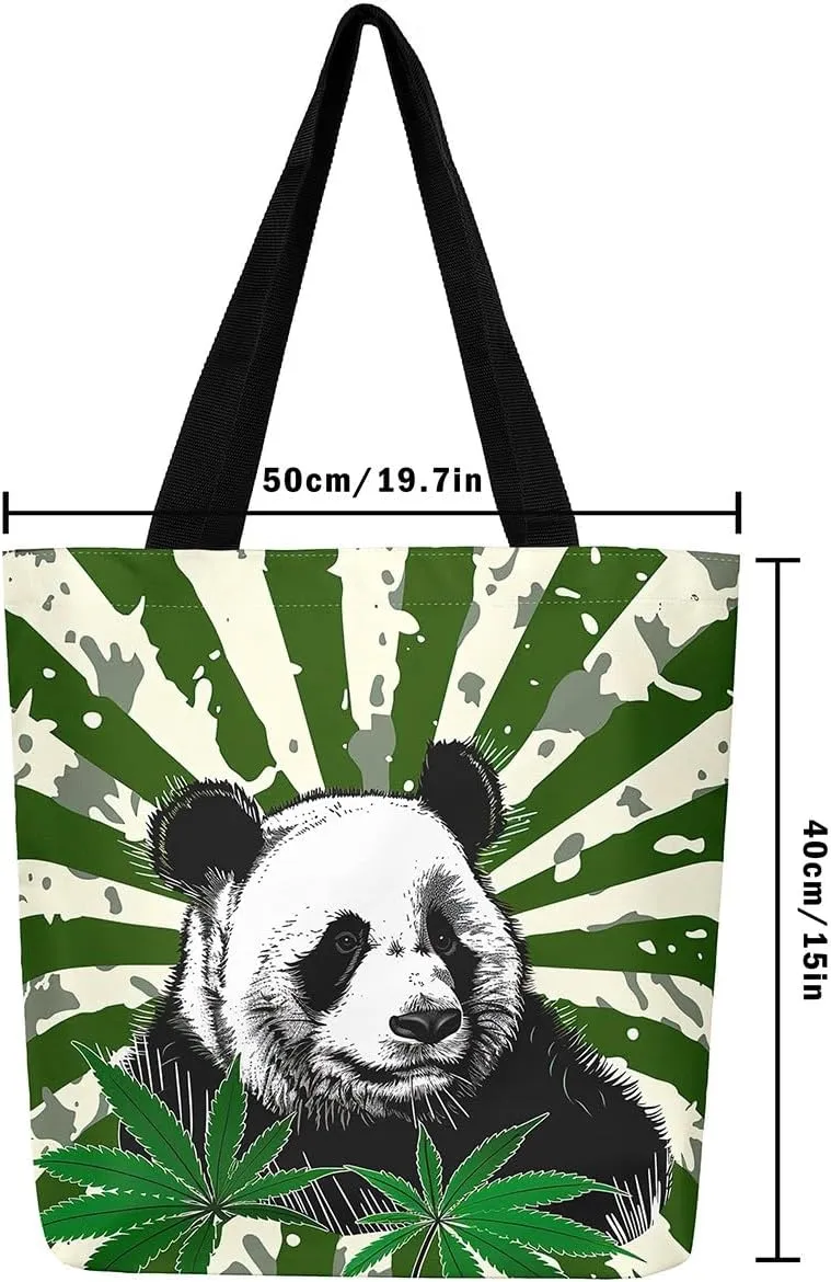 Guitar Canvas Tote Bag for Women,Music Stringed Instruments Large Capacity Gym Bag Flaming Grocery Shoulder Bag