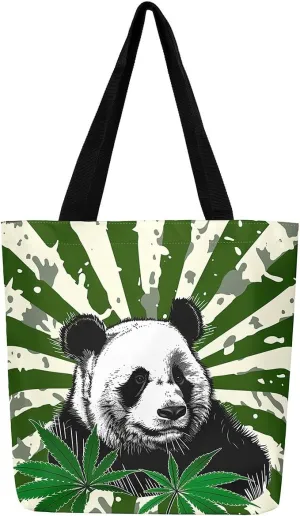 Guitar Canvas Tote Bag for Women,Music Stringed Instruments Large Capacity Gym Bag Flaming Grocery Shoulder Bag