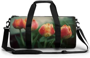 Gym Bag for Men Women Four Flower Duffel Bag Overnight Bag with Compartment Gym Sackpac