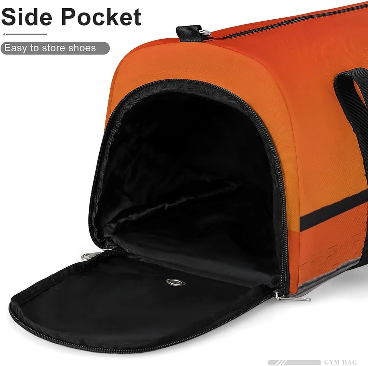 Gym Bag Sunset over Water Duffel Bag for Men Women Travel Overnight Bag with Shoe Compartment Workout Bags