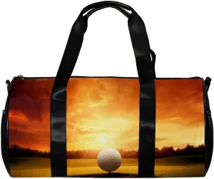 Gym Bags for Women,Duffle Bag for Travel,Baseball Hole and Sunset,Gym Bag for Men