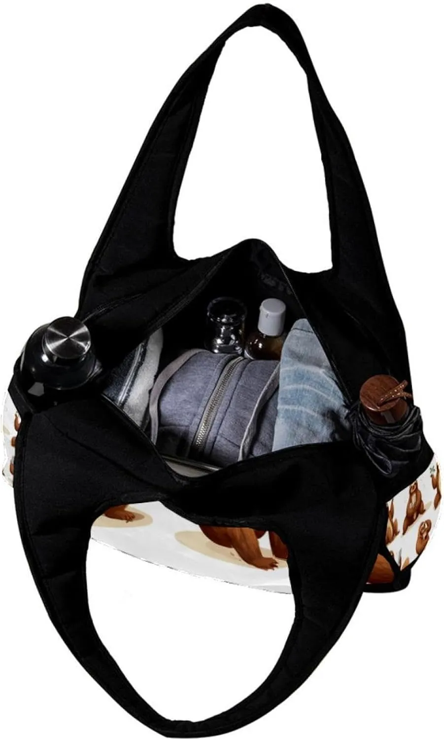 Gym Bags for Women,Duffle Bag for Travel,Different Posture Sloth,Gym Bag for Men